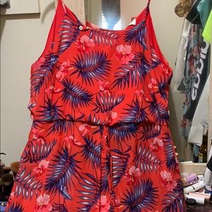 Red dress boutique maxi dress